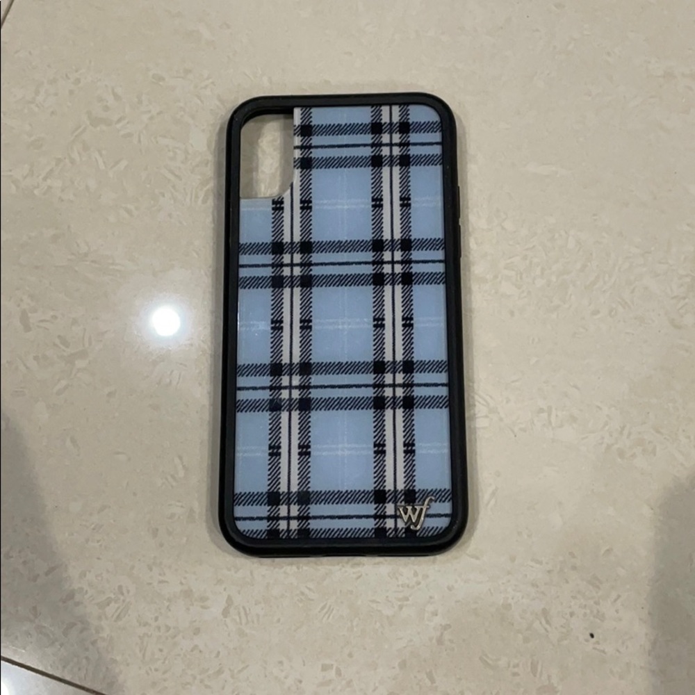 Wildflower Blue Plaid Case